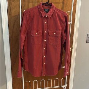 Abercrombie & Fitch Red Casual Button Down Shirt